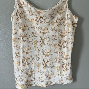 Satin floral cami